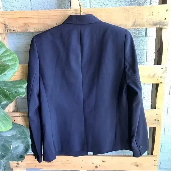 New Elie Tahari Darcy One Button Wool Stretch Suit